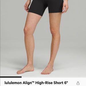 LULULEMON | Align High Rise Shorts 6”
